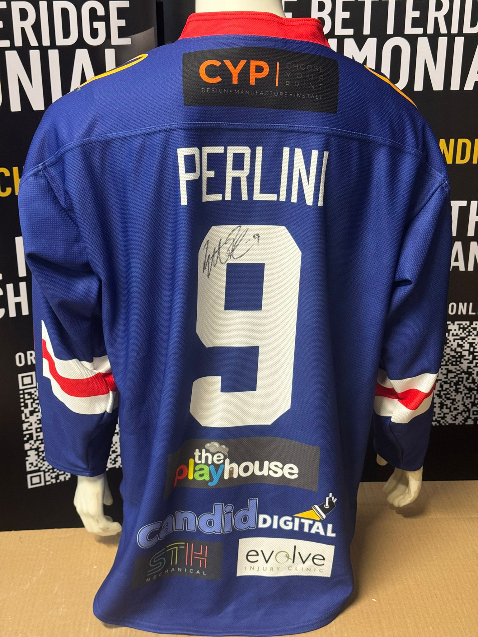 Brett Perlini Game-Worn Jersey (Signed)
