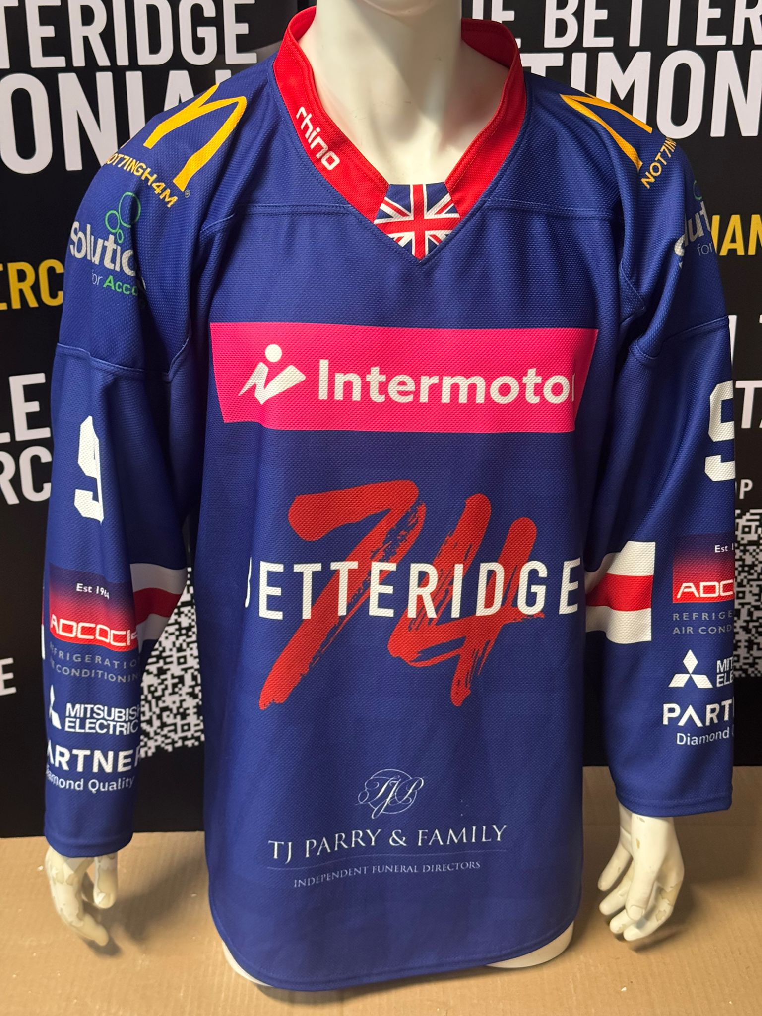 Brett Perlini Game-Worn Jersey (Signed)