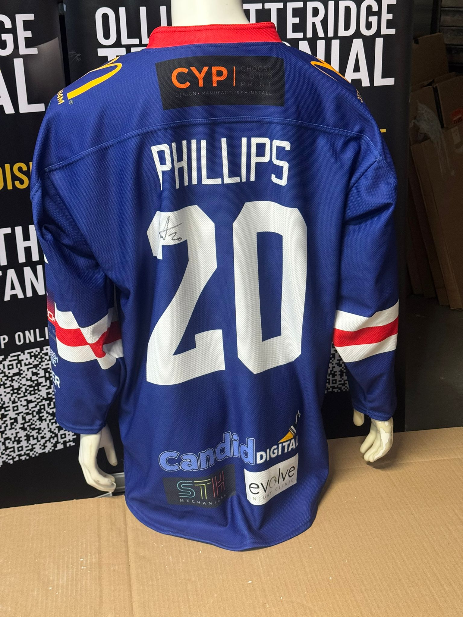 Jonathan Phillips Game-Worn Jersey (Signed)