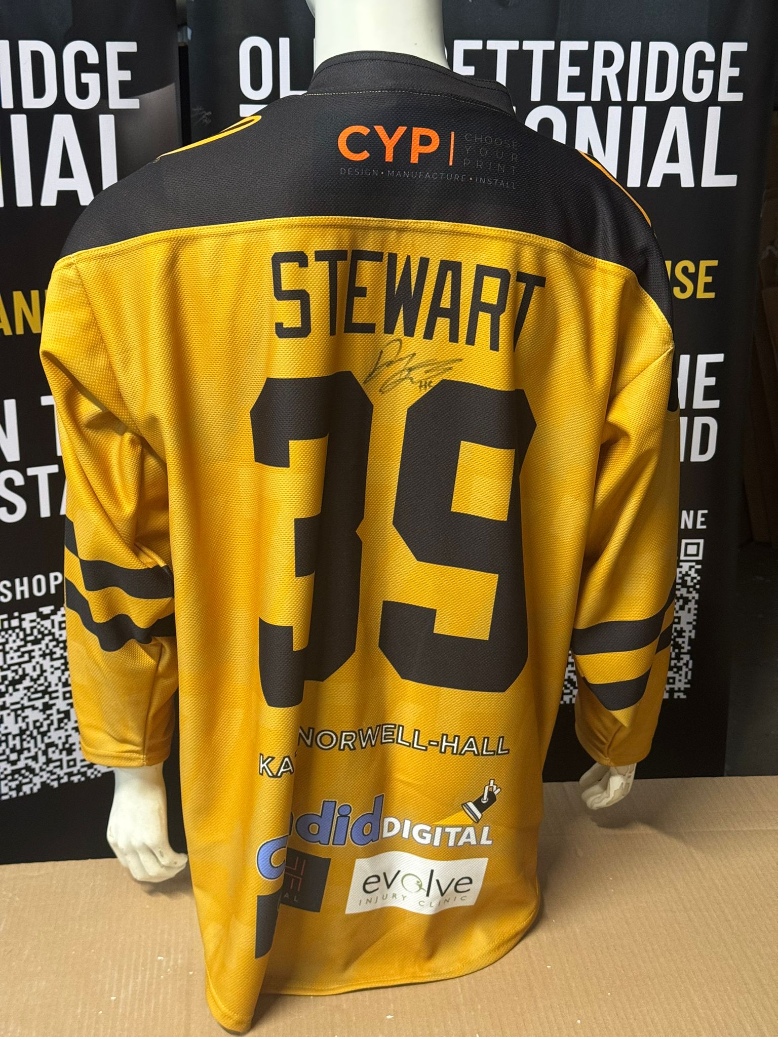Danny Stewart Game-Worn Jersey – Gold (Signed)