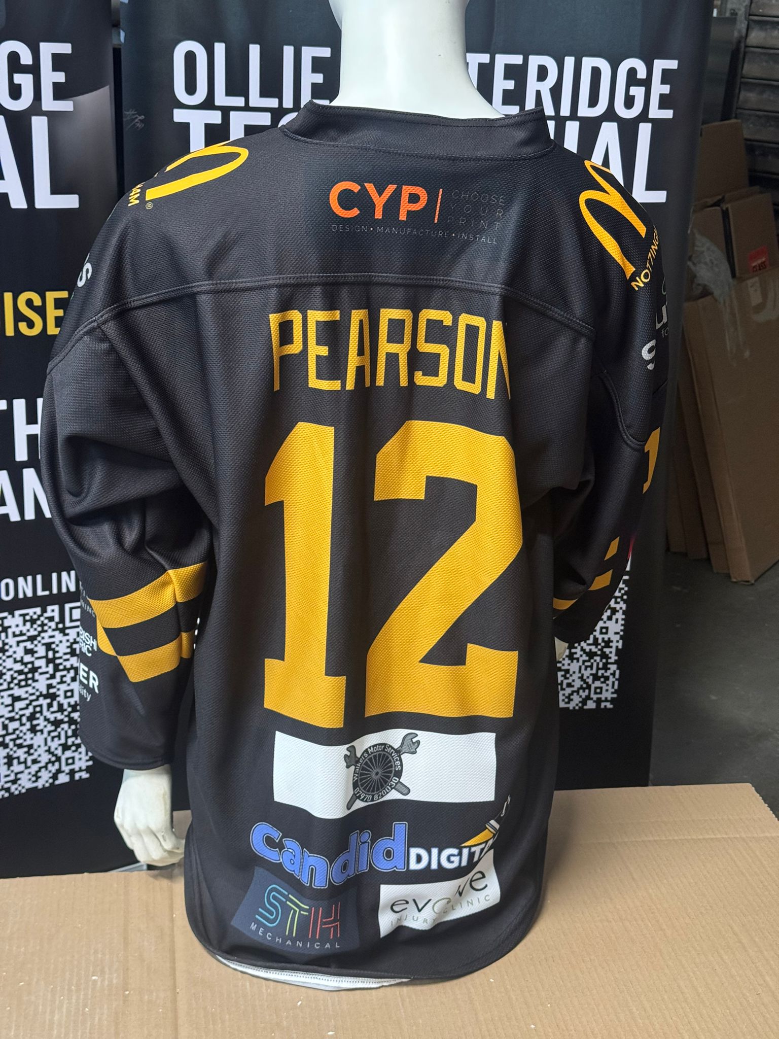 Chase Pearson Game-Worn Jersey – Black (Signed)
