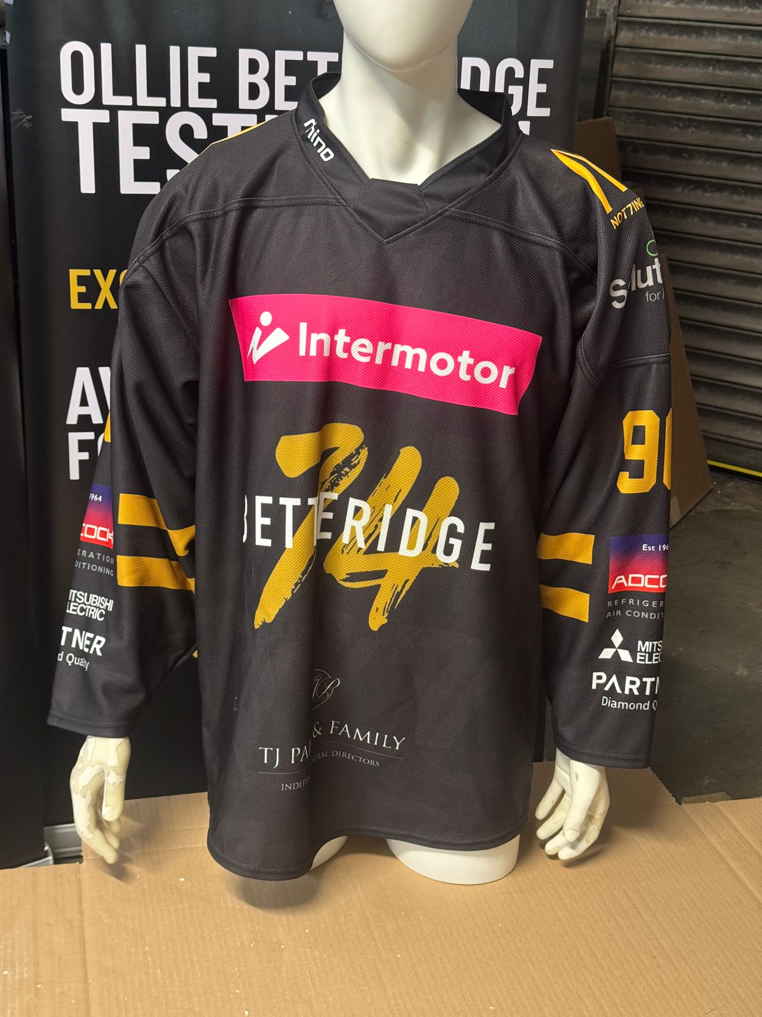 Linton Grant Game-Worn Jersey – Black (Signed)