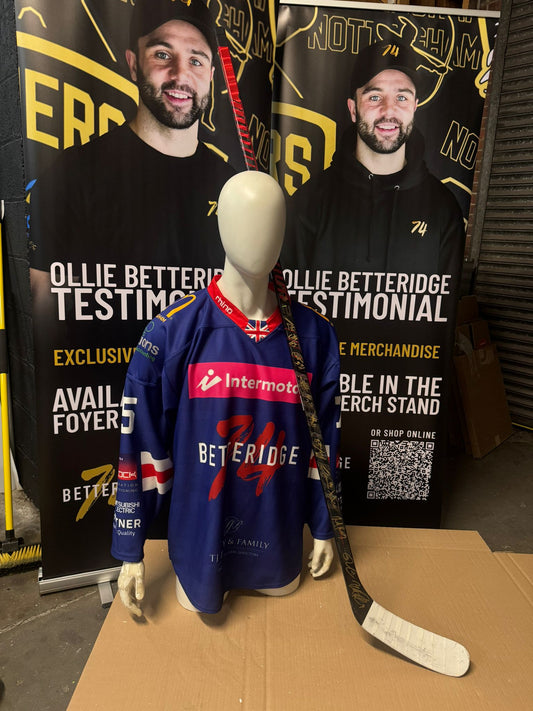 Brett Perlini Hockey Stick – Signed by GB Team (at Ollie Betteridge Testimonial)