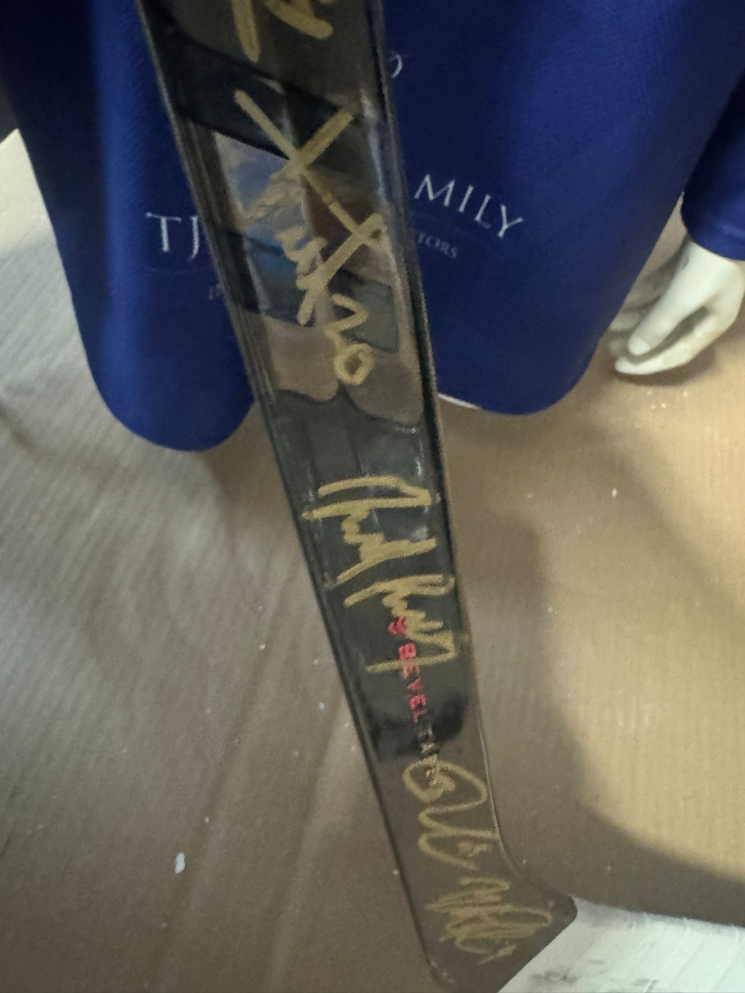 Brett Perlini Hockey Stick – Signed by GB Team (at Ollie Betteridge Testimonial)