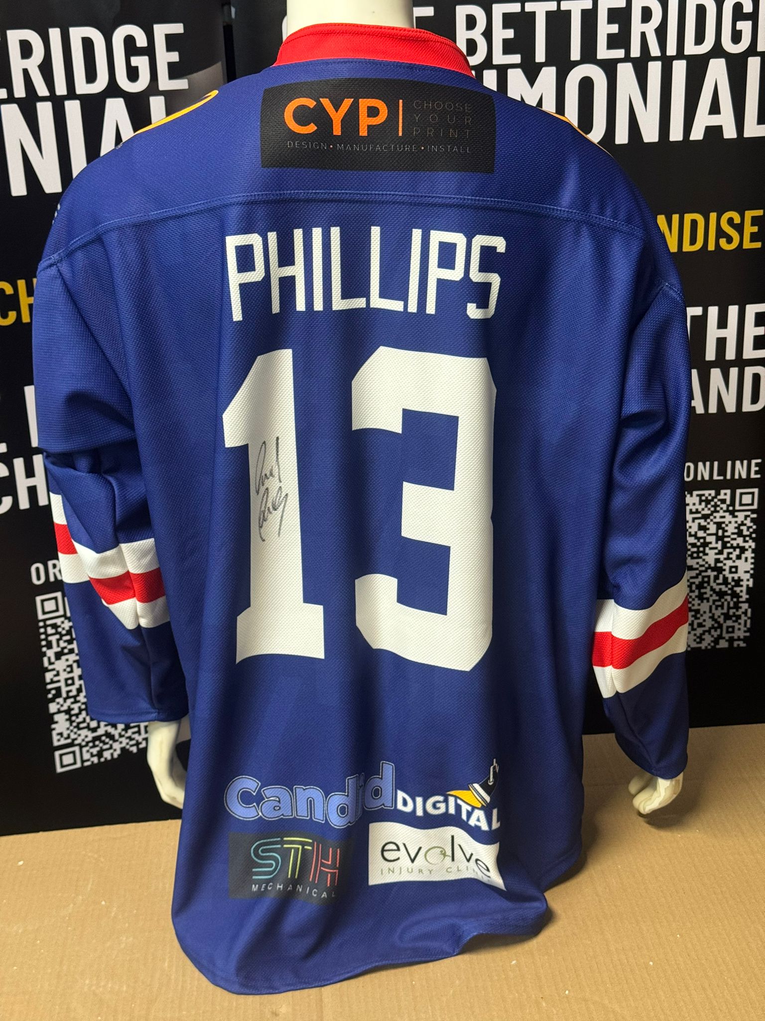 David Phillips Game-Worn Jersey (Signed)