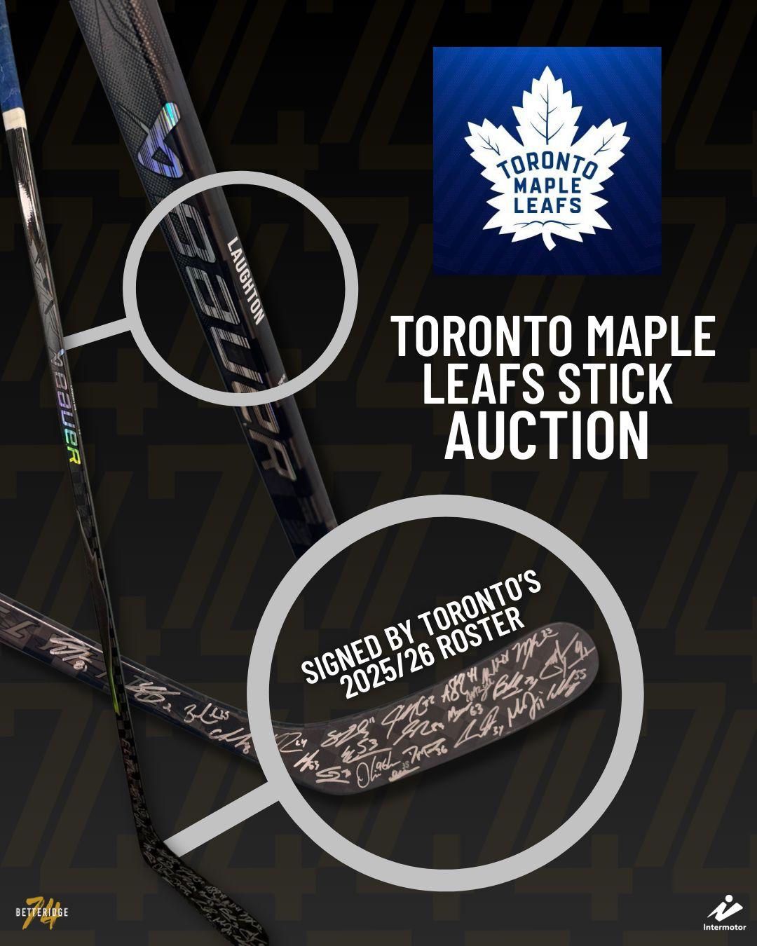Toronto Maple Leafs Team-Signed Stick (2025/26 Season)
